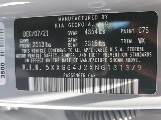 5XXG64J2XNG131379 KIA K5 GT LINE
