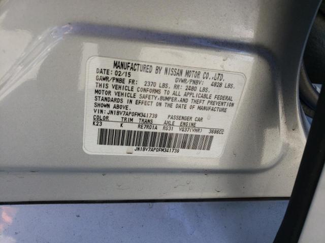 JN1BV7AP0FM341739 Infiniti Q50 BASE