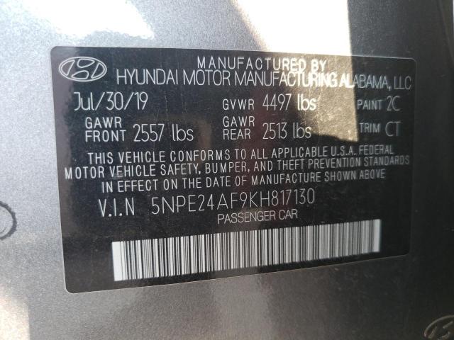 5NPE24AF9KH817130 Hyundai Sonata SE 12