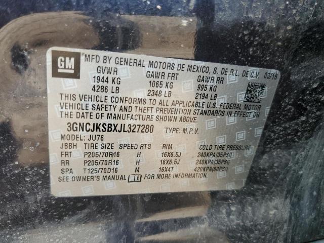 3GNCJKSBXJL327280 Chevrolet TRAX LS