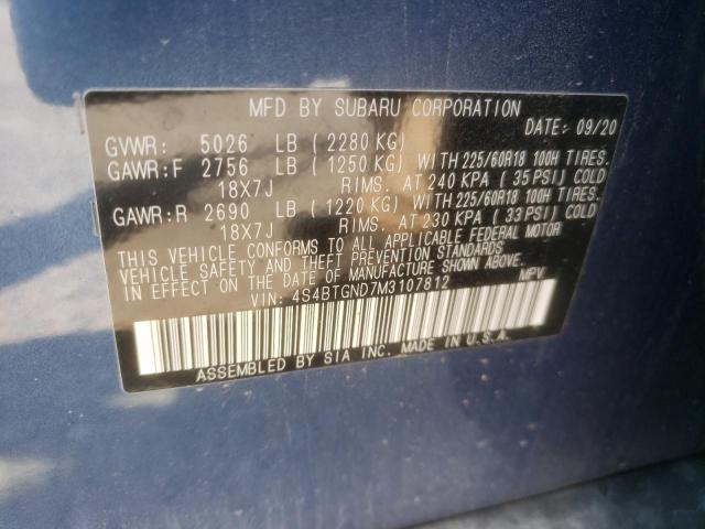 4S4BTGND7M3107812 Subaru Outback Limited Xt
