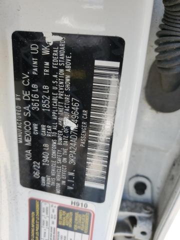 3KPA24AD7NE496467 KIA RIO LX