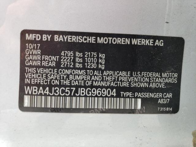 2018 BMW 430XI GRAN - WBA4J3C57JBG96904