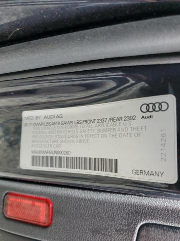 WAUKMAF44JN000260 2018 AUDI A4, photo no. 12