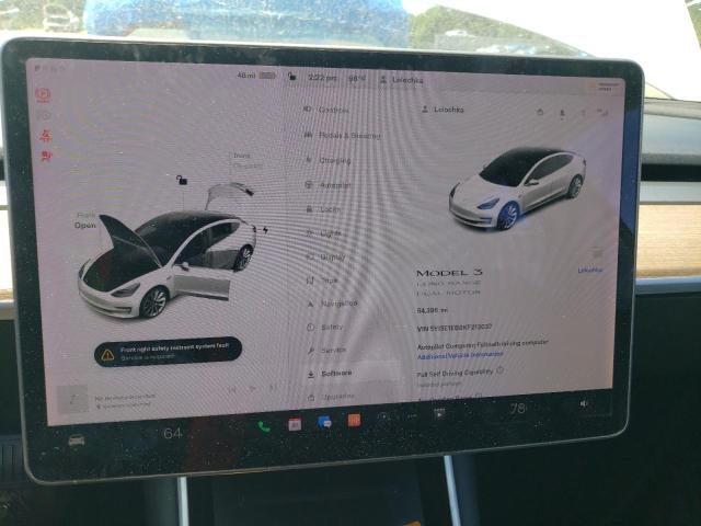 5YJ3E1EB8KF213037 | 2019 TESLA MODEL 3