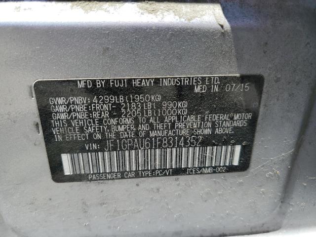 JF1GPAU61F8314352 Subaru Impreza Sport