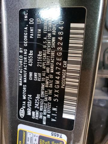 5XXGM4A72EG324840 KIA Optima Lx