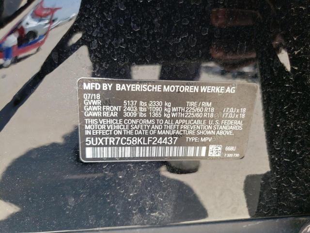 5UXTR7C58KLF24437 2019 BMW X3, photo no. 13