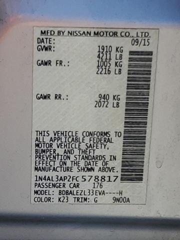 1N4AL3AP2FC578817 Nissan ALTIMA 2.5