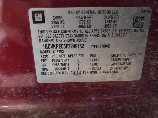 2015 CHEVROLET SILVERADO - 1GCVKPEC5FZ249152