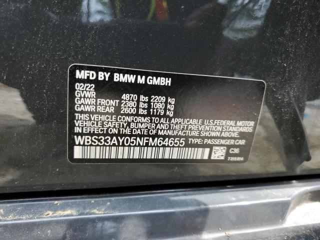 WBS33AY05NFM64655 2022 BMW M3, photo no. 13