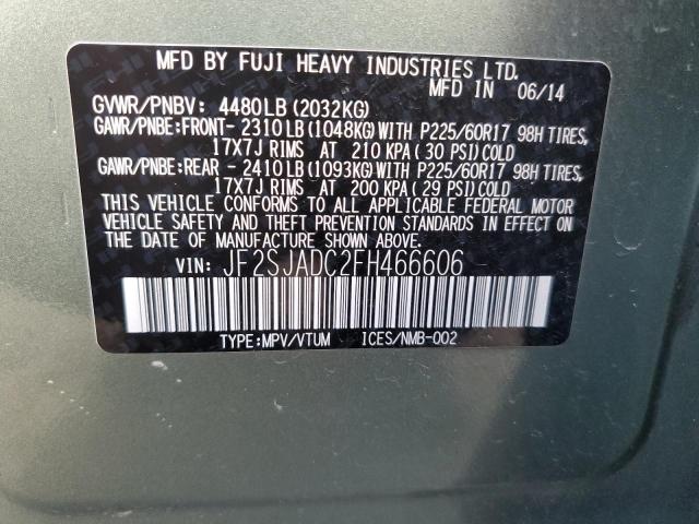 JF2SJADC2FH466606 Subaru Forester 2.5i Premium