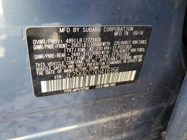 JF2SKACC7KH416356 Subaru Forester