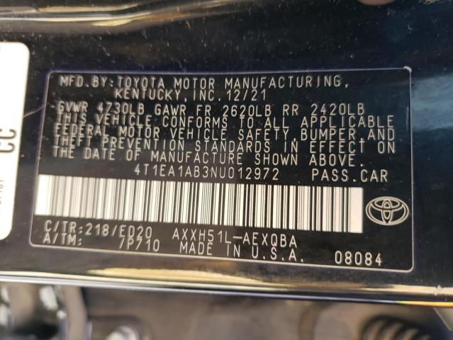 4T1EA1AB3NU012972 Toyota Avalon NIG 12