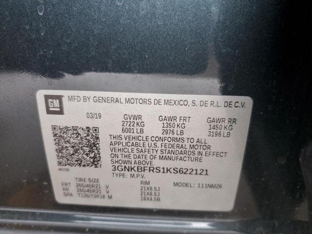 2019 CHEVROLET BLAZER PRE - 3GNKBFRS1KS622121