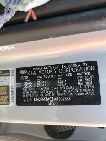 KNDPM3AC1M7902537 KIA Sportage Lx