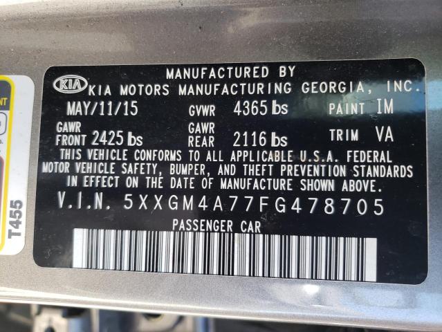 5XXGM4A77FG478705 KIA Optima Lx