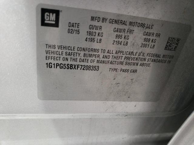 2015 CHEVROLET CRUZE LTZ - 1G1PG5SBXF7208353