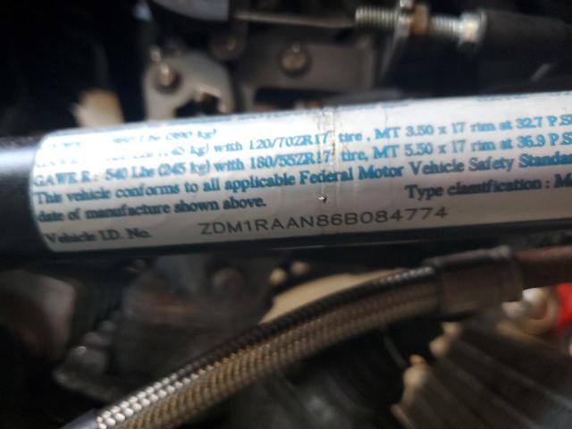 2006 DUCATI MONSTER S2 ZDM1RAAN86B084774
