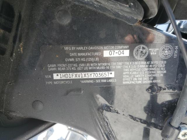 2005 HARLEY-DAVIDSON FLHRS ROAD 1HD1FXV1X5Y703657