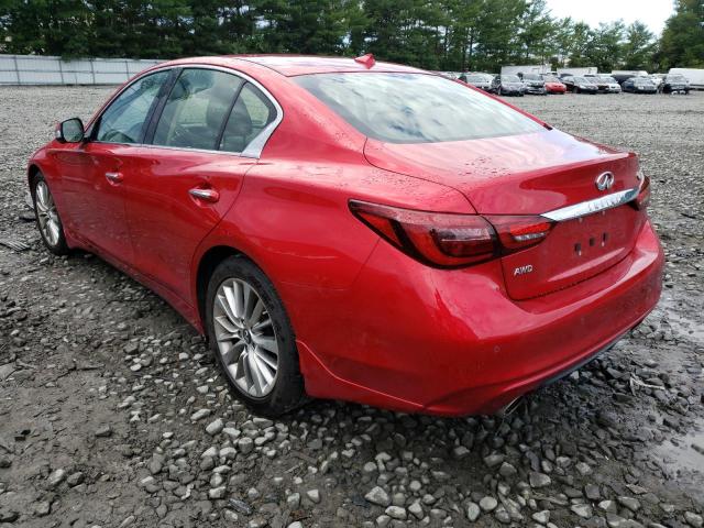 JN1EV7BR0NM342336 Infiniti Q50 LUXE 2