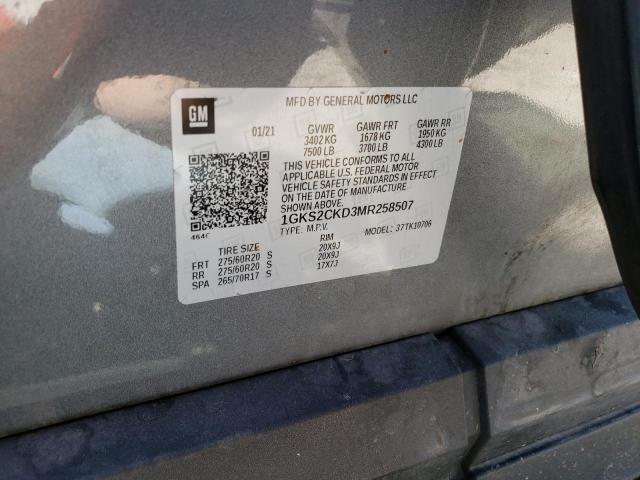 1GKS2CKD3MR258507 GMC Yukon At4