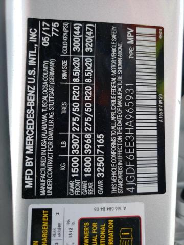 4JGDF6EE3HA965931 Mercedes-Benz Gls 450 4matic