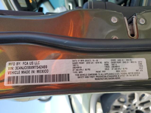 2021 JEEP COMPASS 80 3C4NJCEBXMT542469