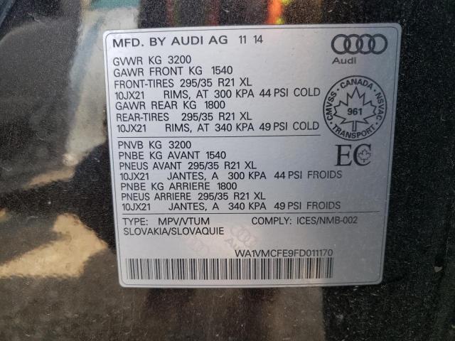 2015 AUDI Q7 TDI PRE - WA1VMCFE9FD011170
