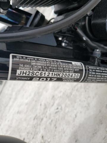 2017 HONDA VT1300 CX - JH2SC6121HK200430