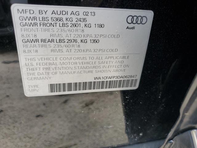 VIN WA1CFAFP3DA062847 2013 Audi Q5, Premium no.12