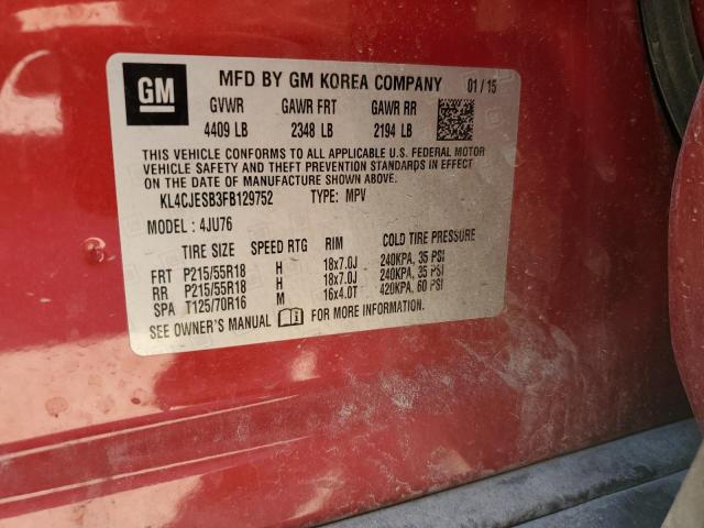 KL4CJESB3FB129752 Buick Encore