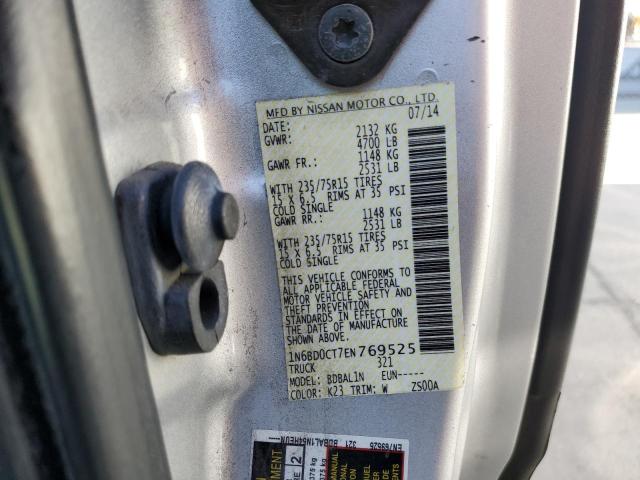 1N6BD0CT7EN769525 Nissan FRONTIER S
