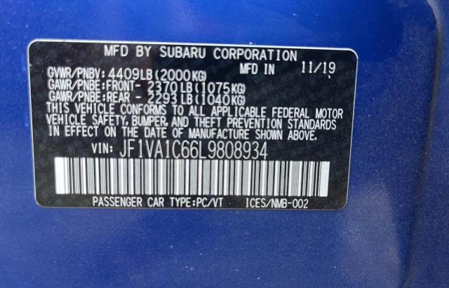 JF1VA1C66L9808934 Subaru Wrx Premium