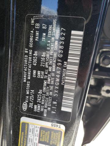 5XXGM4A79FG383627 KIA Optima Lx