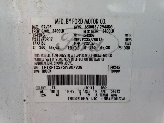 2015 FORD F150 - 1FTRF12275NB07938