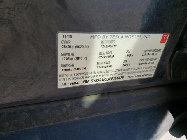 5YJSA1E25FF114429 Tesla MODEL S