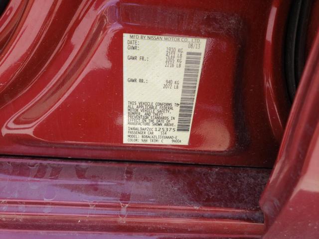 1N4AL3AP2EC125375 Nissan ALTIMA 2.5