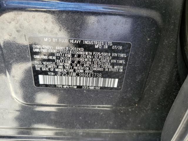JF2SJAWC3HH443738 Subaru Forester 2.5i Touring