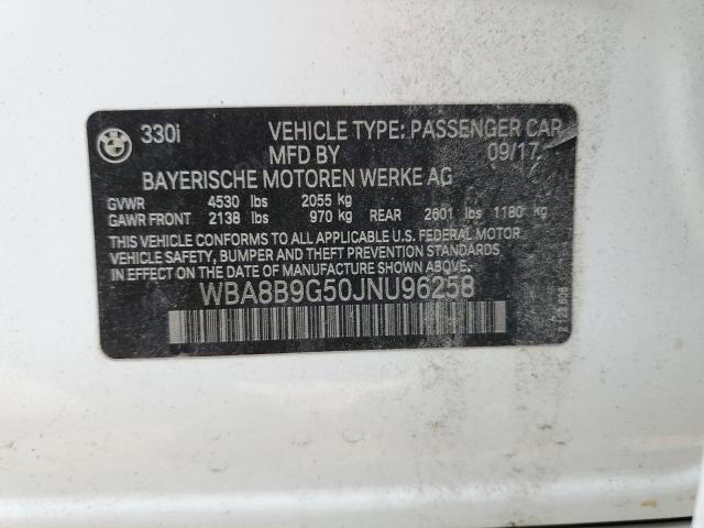 2018 BMW 330 I - WBA8B9G50JNU96258