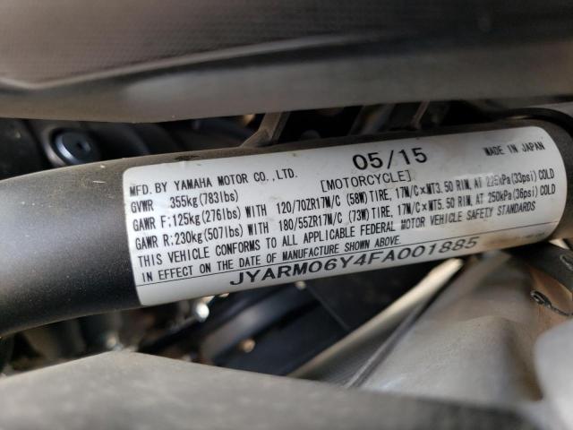 2015 YAMAHA FZ07 C JYARM06Y4FA001885
