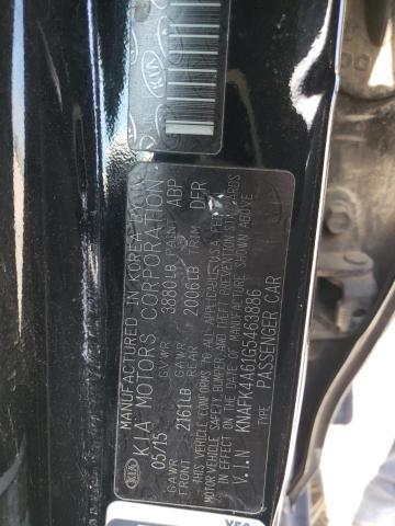 KNAFK4A61G5463886 KIA FORTE LX