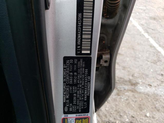 KNADM4A35F6457086 KIA RIO LX