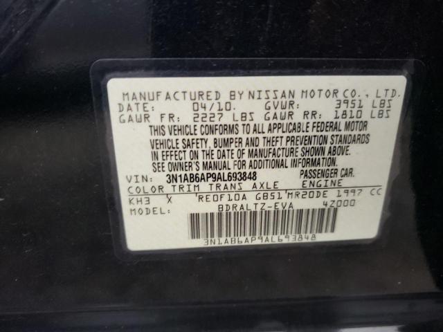 3N1AB6AP9AL693848 | 2010 Nissan sentra 2.0