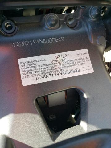 2022 YAMAHA MT09 C JYARN71Y4NA000649