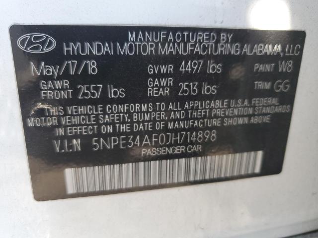 5NPE34AF0JH714898 | 2018 HYUNDAI SONATA SPO