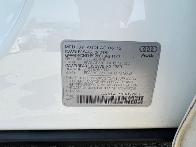 WA1LFAFP1CA122851 2012 AUDI Q5, photo no. 10