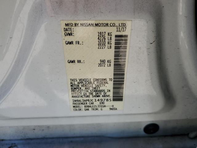 1N4AL3AP6JC149785 Nissan ALTIMA 2.5