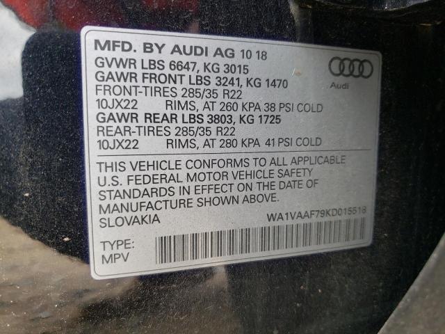 WA1VAAF79KD015518 2019 AUDI Q7 - Image 12