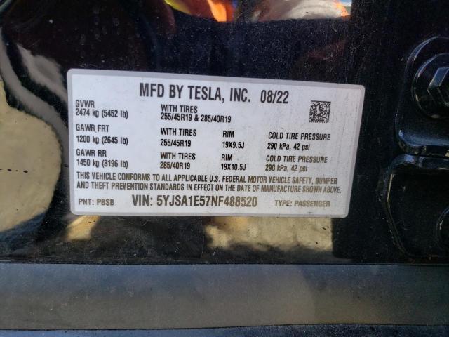 5YJSA1E57NF488520 Tesla MODEL S